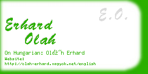 erhard olah business card